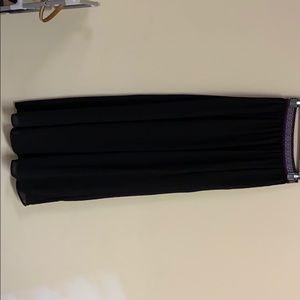 Black Maxi Skirt With Slit on both sides